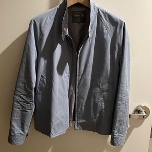 private white vc harrington in size 4/M, pale blue color